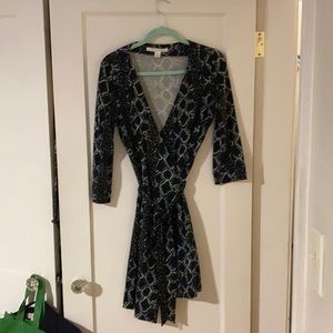 DVF wrap dress, size 10